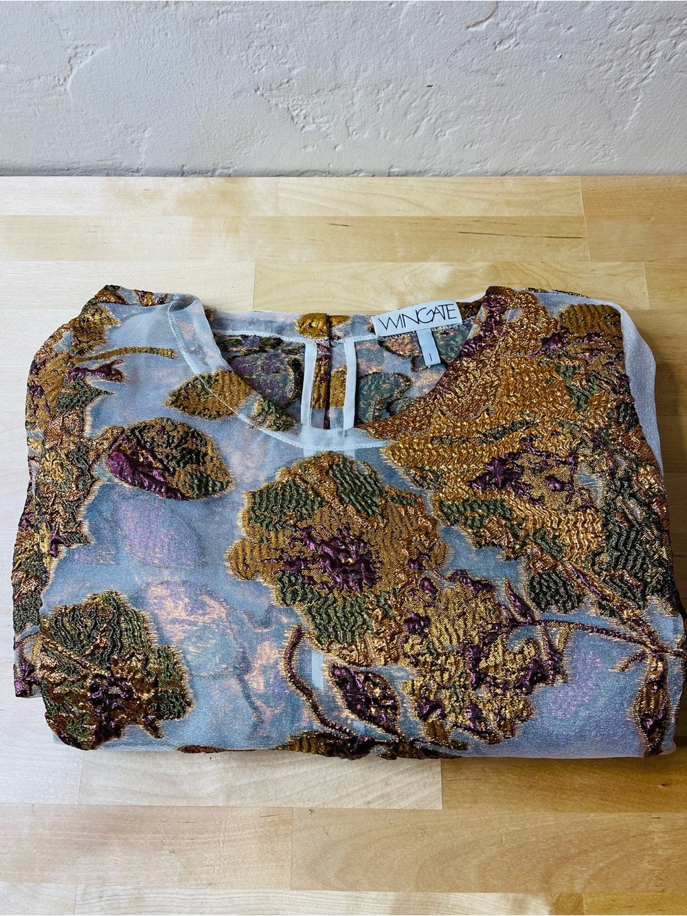 Wingate TABBY TOP -071 Bronze Size 1=M Bell Sleeve Blouse - Picture 2 of 16